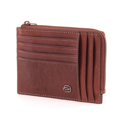 Afbeelding van Piquadro Black Square Portemonnee, Heren, Maat: One Size, Cuoio