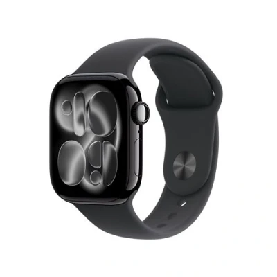 Image de Apple Watch Series 11 gps 42mm jet Black Aluminium Case With Sport Band S/m