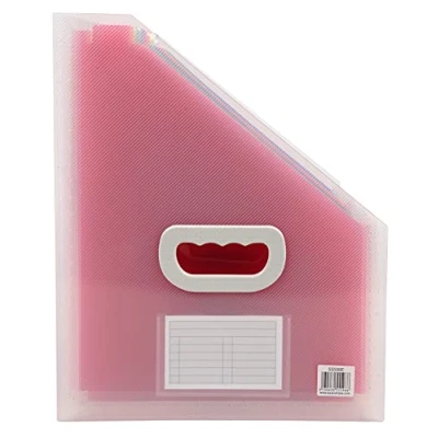Afbeelding van Exacompta Ref. 55598E 1 bureausorteerder Crystal stevige handgreep van polypropyleen kleurrijk interieur 12 vakken afmetingen 26,5 x 32,5 cm kristalkleur