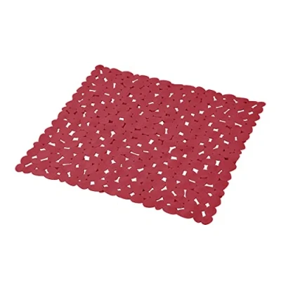 Afbeelding van douceur d&#039;intérieur, Douchemat, 52 x cm, framboos, pvc, eenkleurig, vitamine