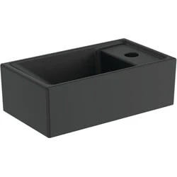 Afbeelding van Ideal Standard Tempo fontein (37 x 21 cm) zwart mat 1 kraangat rechts,