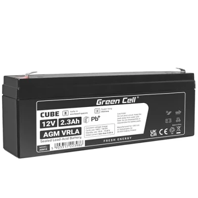 Afbeelding van Green Cell 12V 2.3Ah (4.6mm) 2300mAh VRLA AGM accu