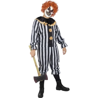 Afbeelding van FUNIDELIA Deluxe Enge Clown Kostuum voor mannen Maat: XL