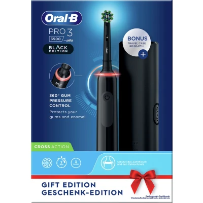 Afbeelding van Elektrische tandenborstel Oral B Pro 3500 Zwart
