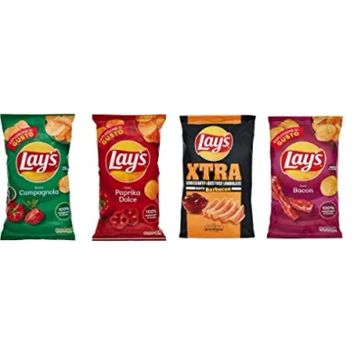 Afbeelding van Lay&#039;s Patatine Italiaanse chips, 4 x aardappelchips, 133 g, Italian Gourmet Polpa, 400 stuks