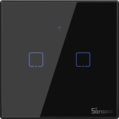 Afbeelding van Smart Switch WiFi + RF 433 Sonoff T3 EU TX (2 kanaals)