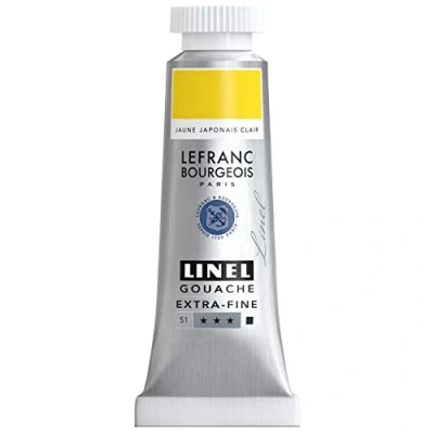 Afbeelding van Lefranc &amp; Bourgeois Linel Gouache Extra Fine Japanese Yellow Light 160 14ml