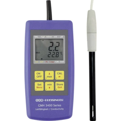 Afbeelding van Greisinger GMH 3451 Combimeter Total dissolved solids (TDS), Geleidingsvermogen, Saliniteit, Temperatuur