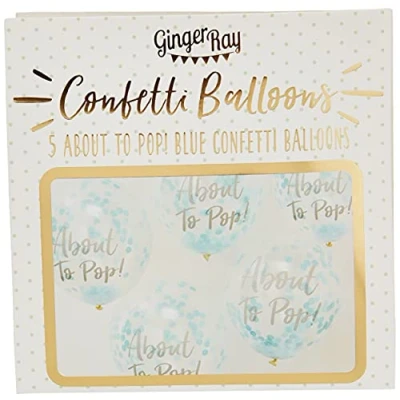 Image de Des ballons de confettis bleus About to pop! 5 pièces