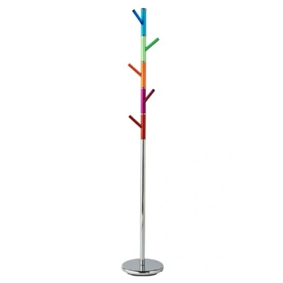 Image de Premier Housewares 2402861 Porte Manteau avec Patères en Acrylique Chromé/Multicolore