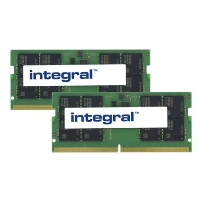 Image de Integral DDR5 kit 64 Go: 2 x 32 Go SO DIMM 262 broches 4800 MHz / PC5 38400 CL40 1.1 V mémoire sans tampon non ECC