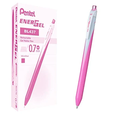 Afbeelding van Pentel BL437 Energel Slim Roller Snap 0,7 mm, roze 12 stuks