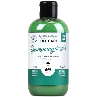 Afbeelding van Monsieur Barbier : Full Care Shampoo voor heren, baard en haar, zonder sulfaat, 2 in 1, voedend, natuurlijk, anti haaruitval een volledige verzorging met sandelhoutgeur, 250 ml