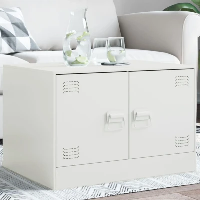 Afbeelding van Salontafel 67x50x44 cm staal wit