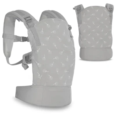 Afbeelding van Lorelli Wally Grey Floral Ergonomische Draagzak 1001016 0001