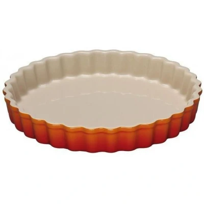 Afbeelding van Le Creuset Aardewerken Taartvorm In Oranjerood 28cm