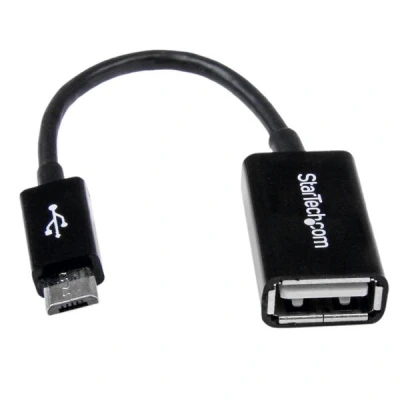 Afbeelding van Kabel Micro USB Startech UUSBOTG A B Zwart
