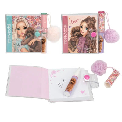 Afbeelding van Depesche TOPModel mini notitieboek met pen FLORAL 1 stuk