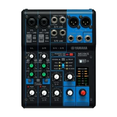 Afbeelding van Yamaha MG06X Mengpaneel, 6 kanaals, met effect processor