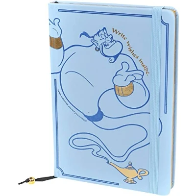 Afbeelding van Disney Aladdin Schrijf Wensen Hier A5 Premium Notitieboek Blauw