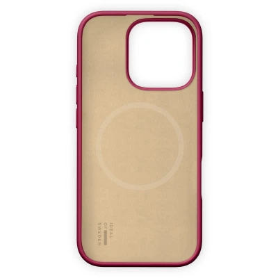 Afbeelding van iDeal Of Sweden Silicone Case met magnetische ring geschik voor oPhone 16 Pro Max Cranberry