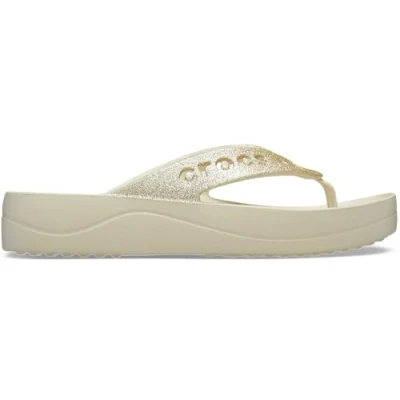 Afbeelding van Crocs Baya Platform Flip sandaal voor dames, Beenderen