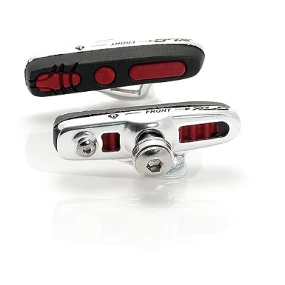 Afbeelding van XLC BS R04 Race Remblokjes Campagnolo Set van 4 Stuks 55mm Zwart/Rood