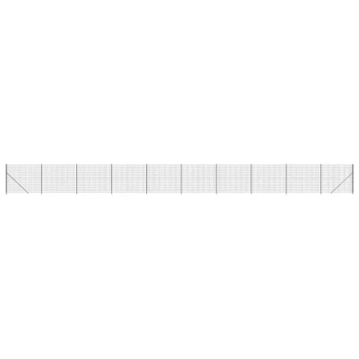 Afbeelding van vidaXL Draadgaashek met flens 2x25 m antracietkleurig