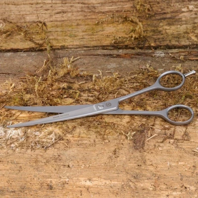 Afbeelding van Mars Coat King Solingen Gebogen Schaar voor Huisdieren ca. 20 cm Roestvrij Staal