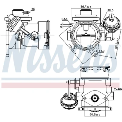 Afbeelding van EGR klep NISSENS 98297