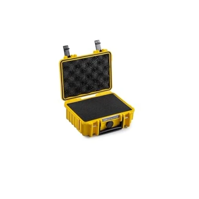 Afbeelding van B&amp;W Transportkoffer voor buiten, type 500, geel met kubusschuim, waterdicht volgens IP67 certificering, stofdicht, onbreekbaar en onverwoestbaar