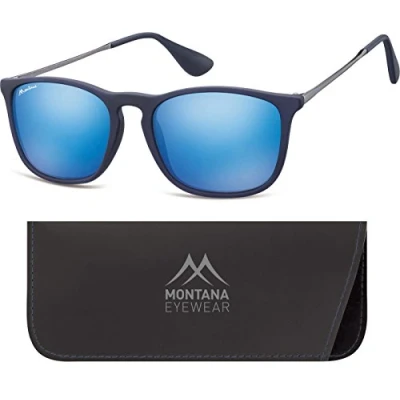 Afbeelding van Zonnebril Montana blauw Revo met glas