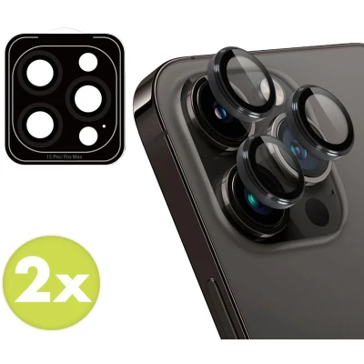 Afbeelding van iMoshion Screenprotector Geschikt voor iPhone 15 Pro / Max 2 Pack Camera lens protector