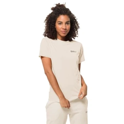 Afbeelding van Jack Wolfskin Essential Sport Tshirt, Dames, Maat: Medium, Panna cotta