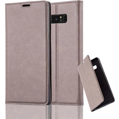 Afbeelding van Cadorabo Hoesje geschikt voor Samsung Galaxy NOTE 8 in KOFFIE BRUIN Beschermhoes met magnetische sluiting, standfunctie en kaartvakje Book Case Cover Etui