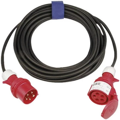 Afbeelding van SIROX 362.025 Stroom Verlengkabel 16 A Zwart 25 m H07RN F 5G 1,5 mm² Met fasewisselaar