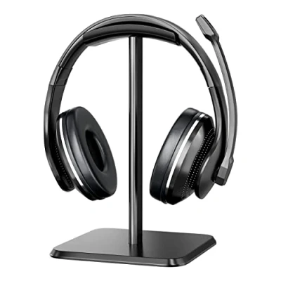 Afbeelding van Newaner Helmhouder, afneembare gaming hoofdtelefoonhouder met antislip siliconen, TPU, voor alle helmmaten, on ear hoofdtelefoon, geschikt tafel, vitrine