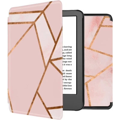 Afbeelding van iMoshion Ereader Cover / Hoesje Geschikt voor Amazon Kindle (2022) 11th gen Design Slim Hard Case Bookcase Roze Pink Graphic
