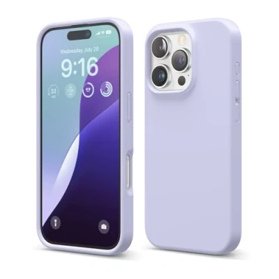 Afbeelding van elago Compatibel met iPhone 16 Pro hoesje, hoogwaardige vloeibare siliconen hoes, volledige beschermhoes, schokbestendig, slanke telefoonhoes