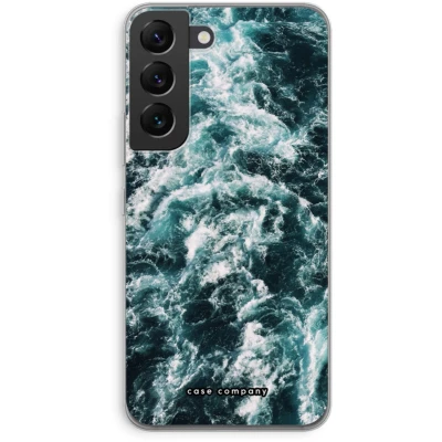 Afbeelding van Case Company® hoesje geschikt voor Samsung Galaxy S22 Zee golf Soft Cover Telefoonhoesje Bescherming aan alle Kanten en Schermrand