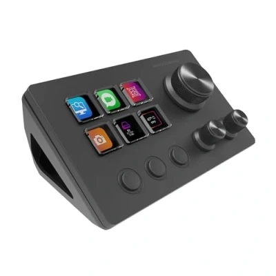 Afbeelding van Mars Gaming MSD Two Compact bedieningspaneel, 6 aanpasbare lcd toetsen + 3 toetsen, multifunctionele wielen, ergonomisch Slim Control, besturingssoftware en