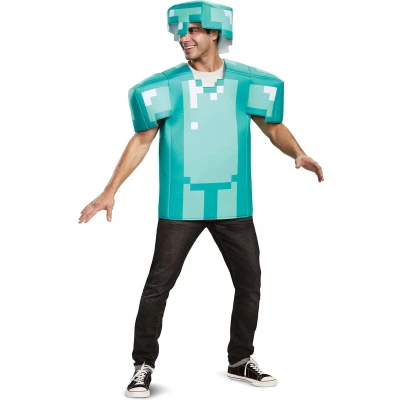 Afbeelding van Vegaoo Minecraft pantser kostuum voor volwassenen