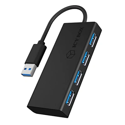 Afbeelding van ICY BOX USB 3.2 Gen 1 hub 4 poorten Zwart