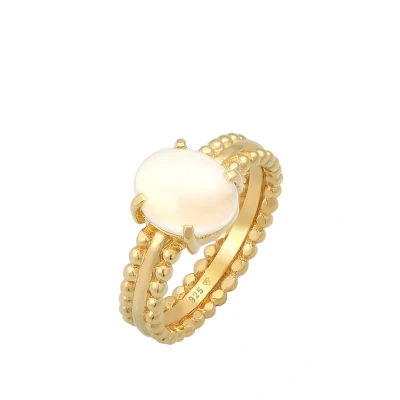 Afbeelding van Elli EYE Catching Ring goldcoloured, Dames, Maat: 56, Gold/coloured