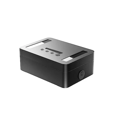 Afbeelding van STARSIKI Metalen tijdslot: zelfbestuurbare container met USB C oplader, kinderbeveiliging, audioprompt en tijdvergrendeling. Tot 365 dagen gevangenisstraf voor
