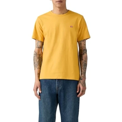 Image de Levi&#039;s T shirt pour homme SS Original Housemark, Jaune minéral, L