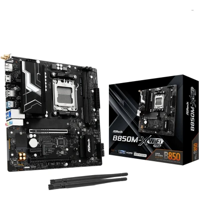 Afbeelding van ASRock B850M X WiFi R2.0 Moederbord Micro ATX Socket AM5 AMD B850 DDR5 Realtek ALC897 2.5G LAN 6E