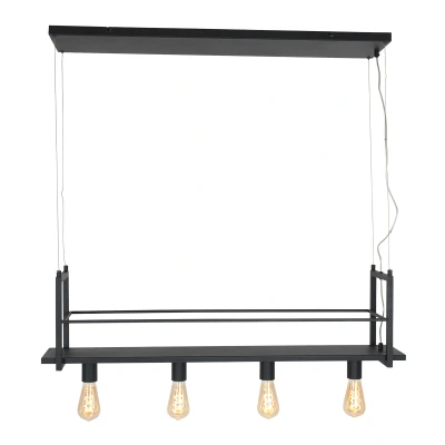 Afbeelding van Steinhauer Buckley kookeiland hanglamp zwart