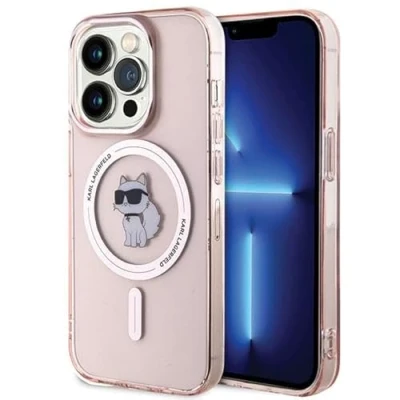Afbeelding van Karl Lagerfeld IML Choupette MagSafe hoesje voor iPhone 15 Pro Max roze