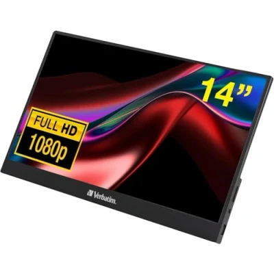 Image de Verbatim PMT 14 Écran LED 14&quot; portable écran tactile 1920 x 1080 Full HD (1080p) IPS 1000:1 HDMI, 2xUSB C haut parleurs